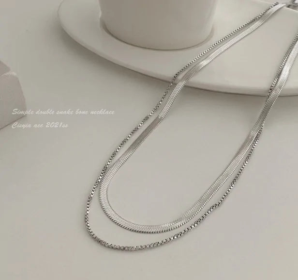 Stainless Steel Snake Necklace for Women